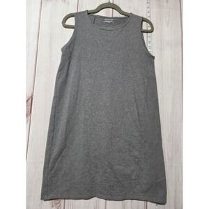 EILEEN FISHER Grey Sleeveless Knit Tunic Dress XS‎ TP